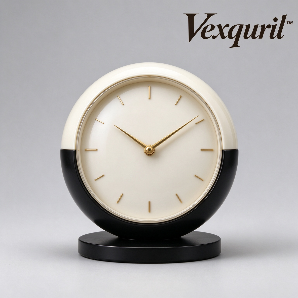 𝑽𝒆𝒙𝒒𝒖𝒓𝒊𝒍™ Two-Tone Round Table Clock