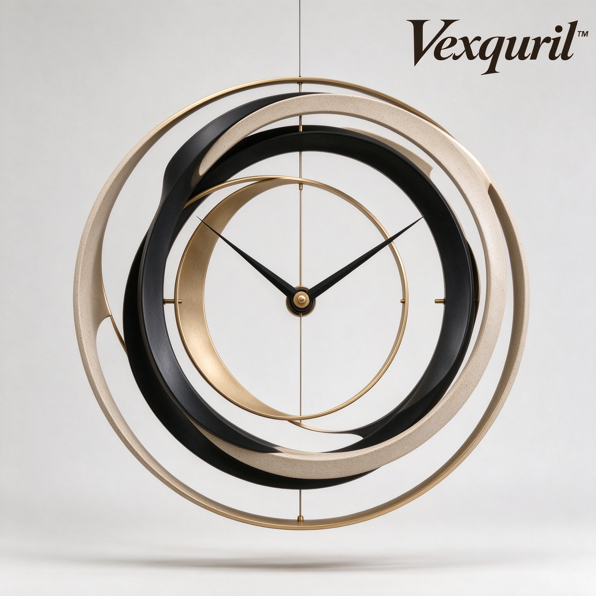 𝑽𝒆𝒙𝒒𝒖𝒓𝒊𝒍™ Suspended Orbit Wall Clock