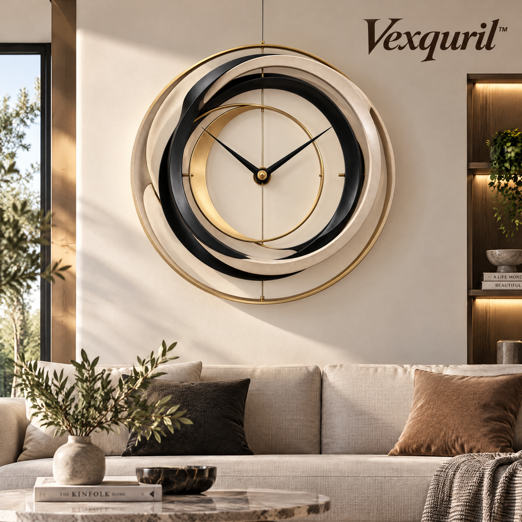 𝑽𝒆𝒙𝒒𝒖𝒓𝒊𝒍™ Suspended Orbit Wall Clock