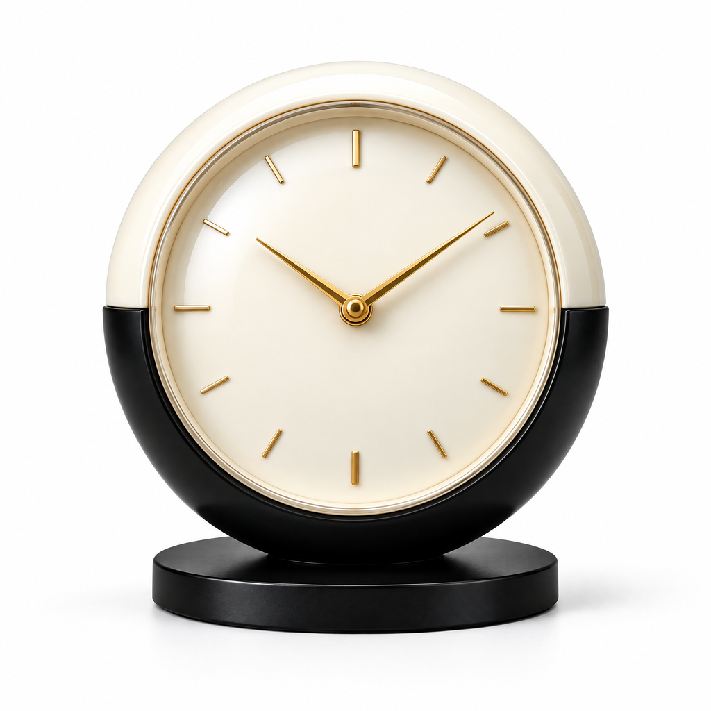 𝑽𝒆𝒙𝒒𝒖𝒓𝒊𝒍™ Two-Tone Round Table Clock
