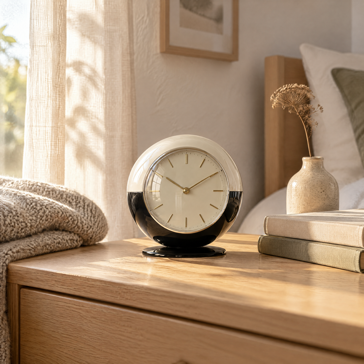 𝑽𝒆𝒙𝒒𝒖𝒓𝒊𝒍™ Two-Tone Round Table Clock